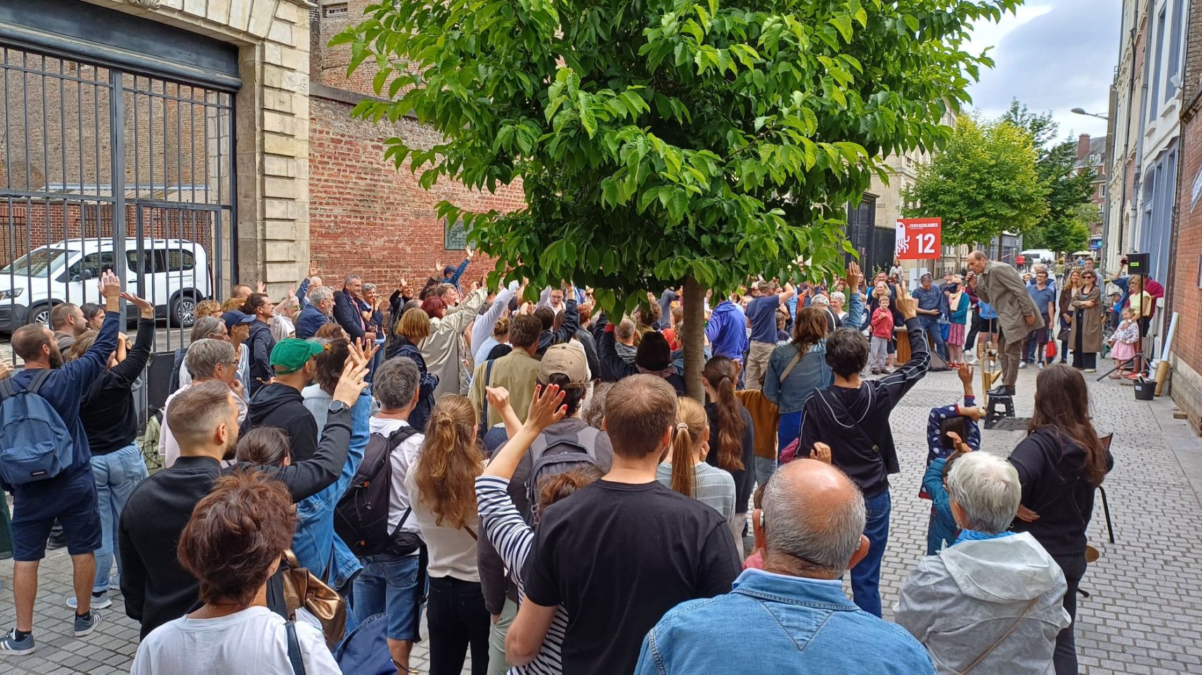 Public du marchand de cris